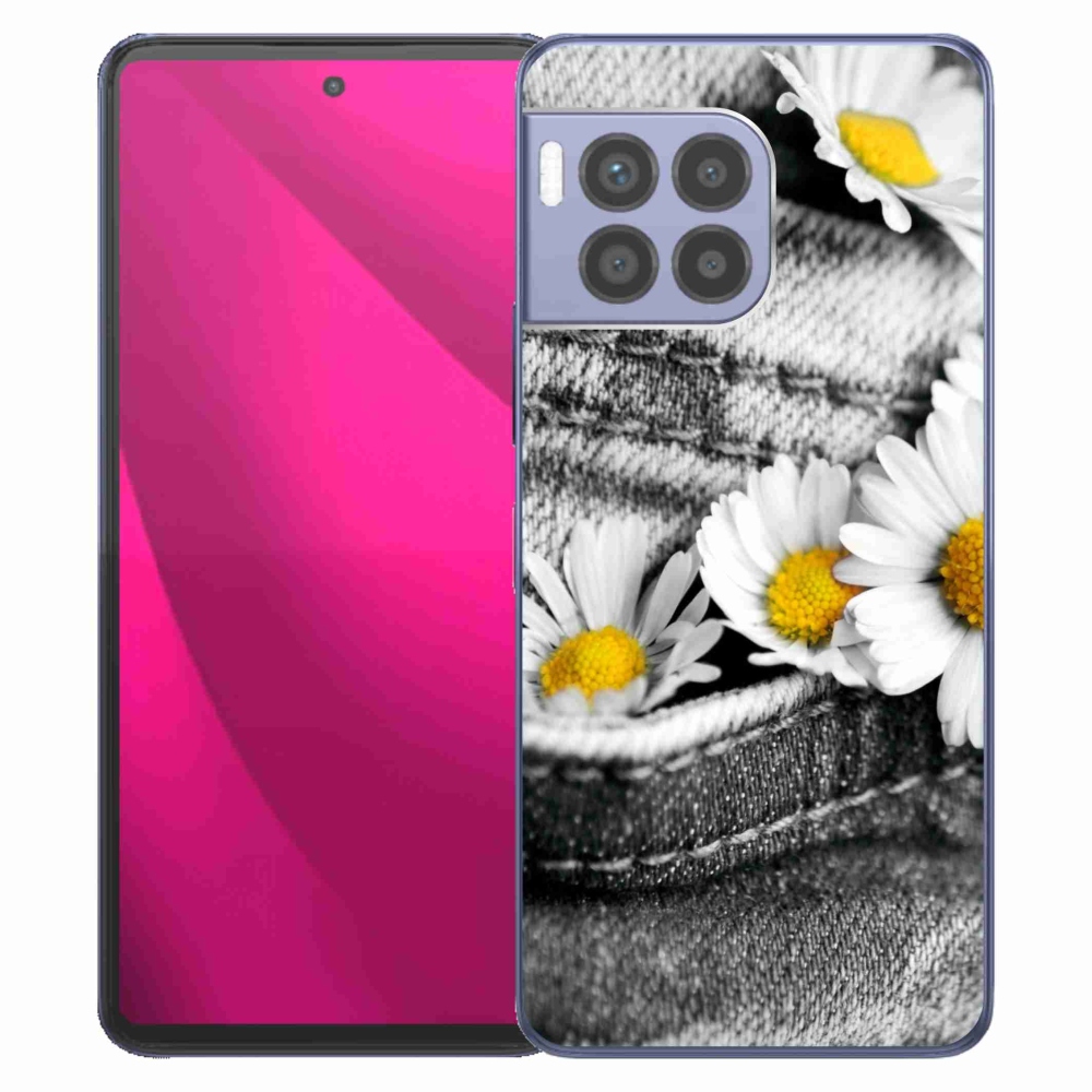 Zselés borítás mmCase a T-Mobile T Phone 2 Pro készülékhez - százszorszépek