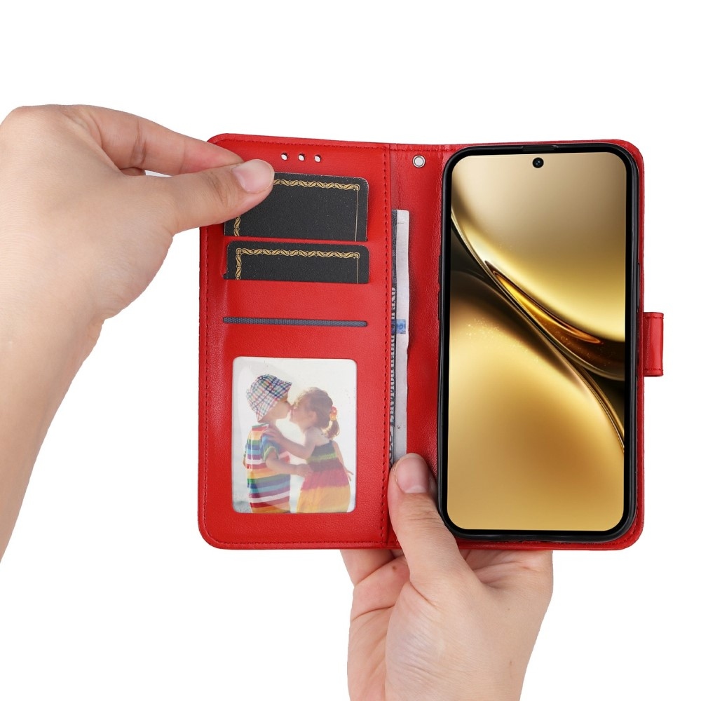 Napraforgó könyv tok a Vivo X200 5G-hez - piros