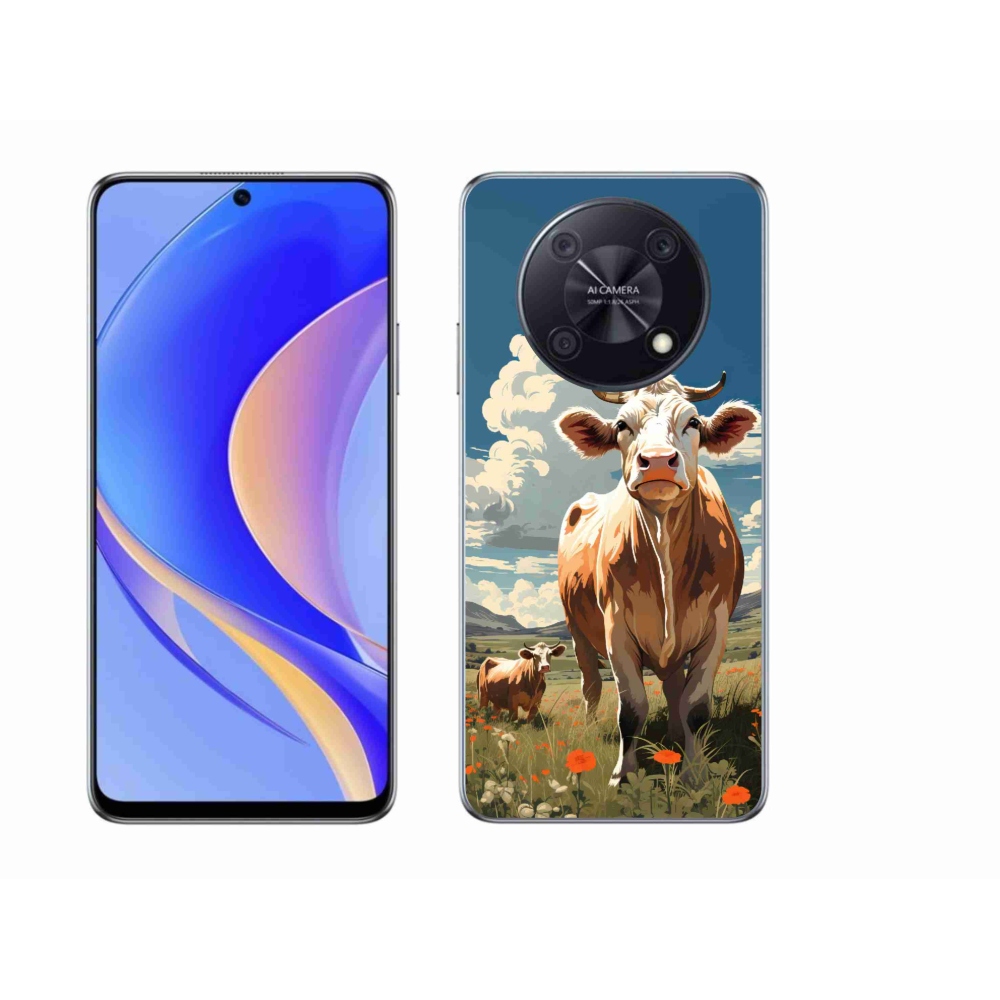 Gél borítás mmCase a Huawei Nova Y90 készülékhez - tehenek a réten