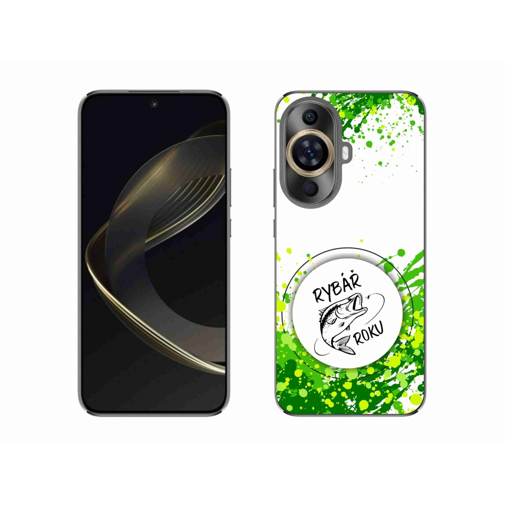 Gél borító mmCase a Huawei Nova 11-en - az év horgásza fehér háttérrel