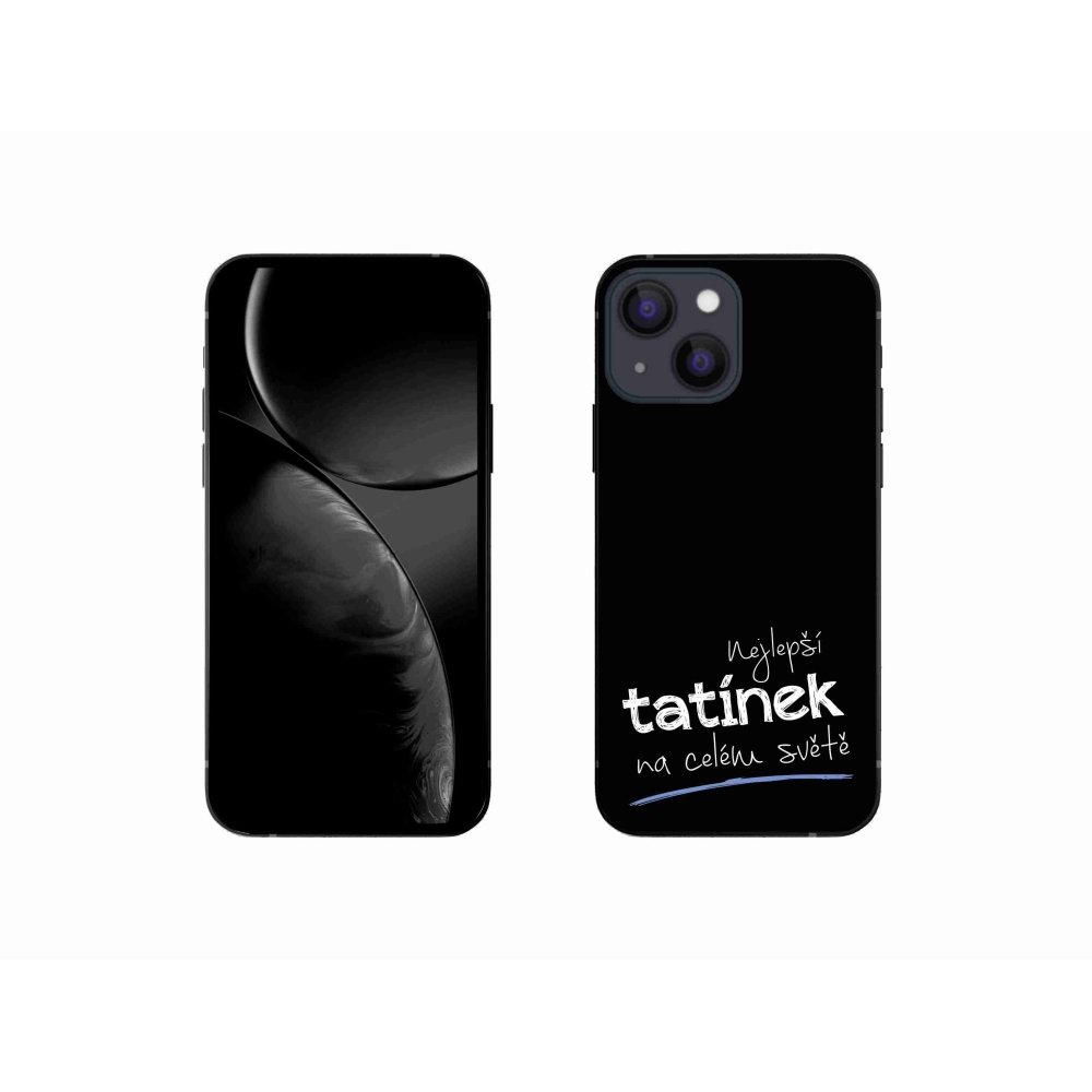 Gél borító mmCase iPhone 13 mini 5.4 - Best Daddy 4 fekete háttérrel