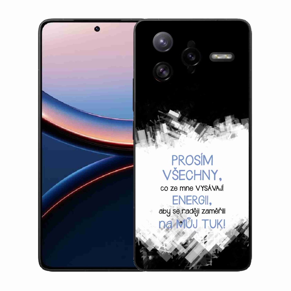 Gél borító mmCase a Xiaomi Poco F7 Ultra - vicces szöveg 1 kék