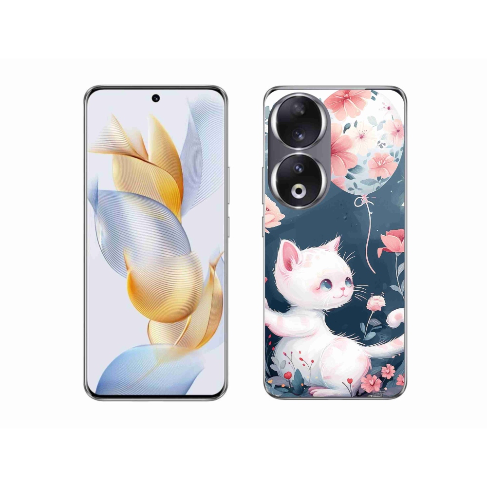 Zselés borítás mmCase a Honor 90-hez - cica lufival