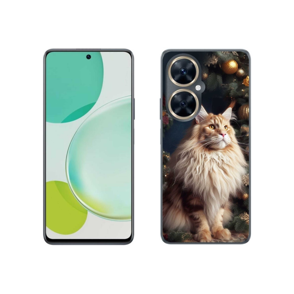 Gél borítás mmCase a Huawei Nova 11i készülékhez - macska a fánál