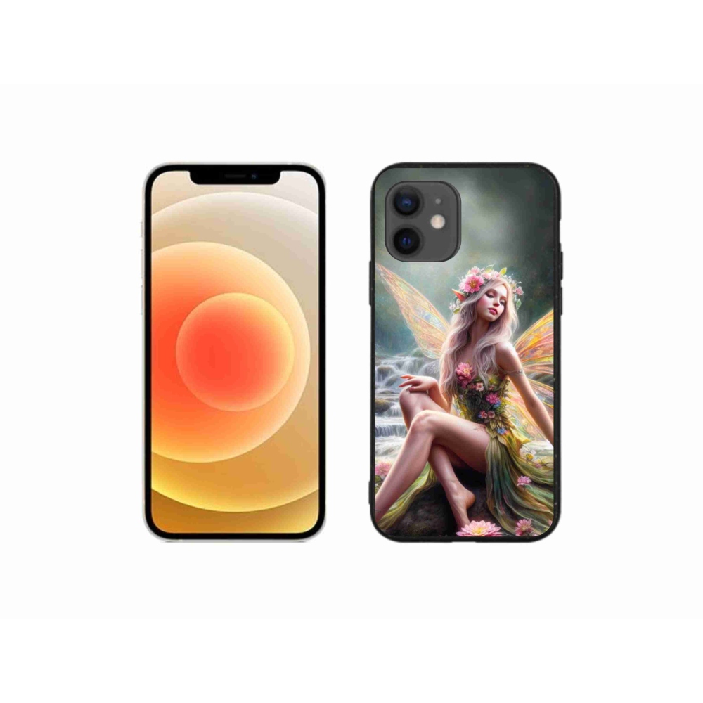 Gél borítás mmCase iPhone 12 mini készülékhez - pillangó nő 1