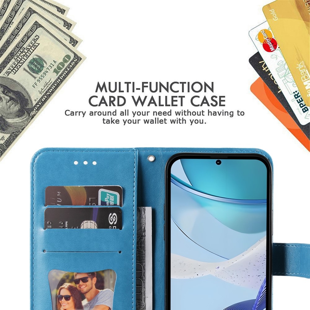 Mandala könyvtáska a Realme C75 készülékhez - kék