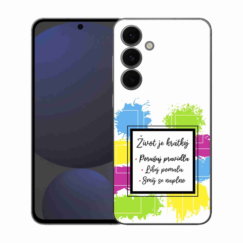 Gél borítás mmCase Samsung Galaxy S25 FE - idézem 5 fehér háttér