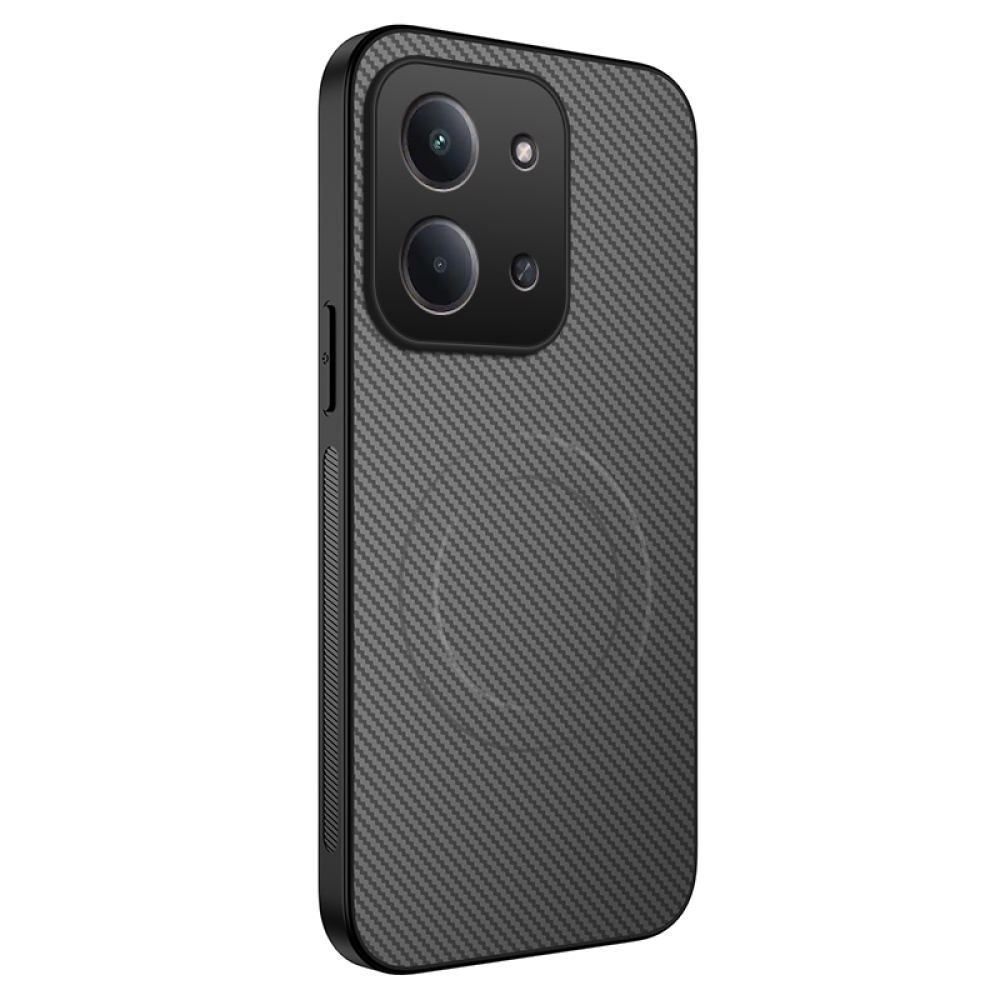 WLF zselés tok fix hátlappal és MagSafe a Xiaomi Redmi 15C 4G/5G (173mm) készülékre - szürke