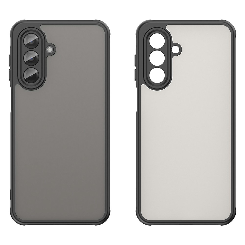 Zselés tok kemény hátlappal Samsung Galaxy A17 4G/5G készülékhez - fekete