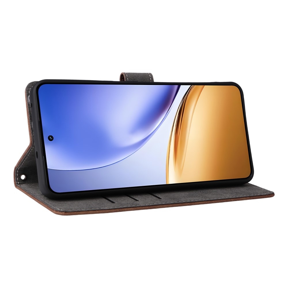 RFID könyvtáska a Realme 14 5G/ 14T 5G készülékhez - barna