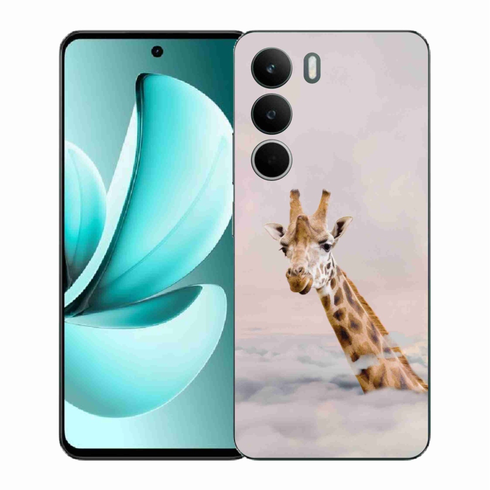 Gél borítás mmCase a Realme C71 készülékhez - zsiráf a felhőkben