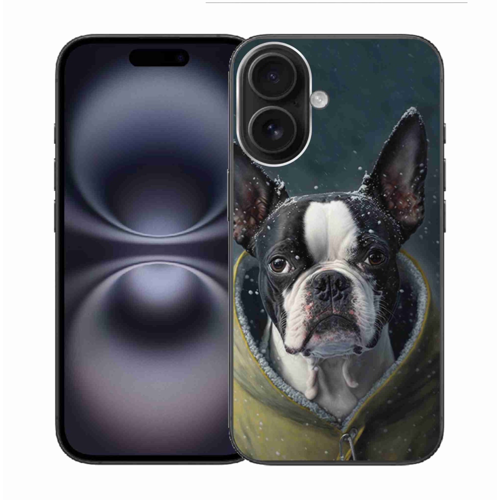 Gél borítás mmCase iPhone 16 készülékhez - bulldog
