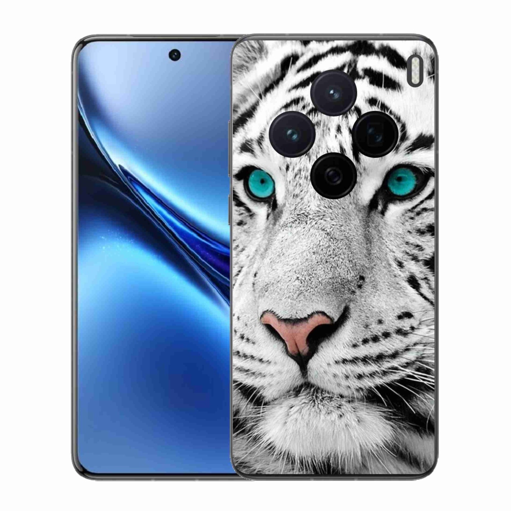 Zselés borítás mmCase a Vivo X200 5G készülékhez - fehér tigris