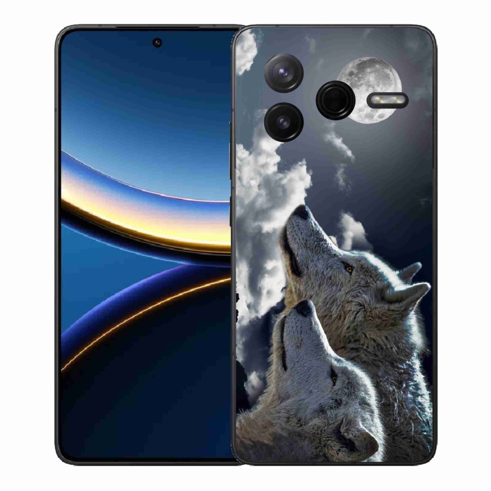 Gél borítás mmCase a Xiaomi Poco F7 Pro számára - farkasok