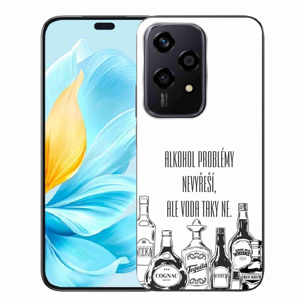 Gél borító mmCase a Honor 200 Lite 5G számára - vicces szöveg fehér háttérrel