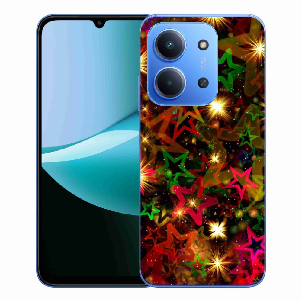 Gél borítás mmCase a Xiaomi Redmi 15C 4G/5G (173mm) - színes csillagok