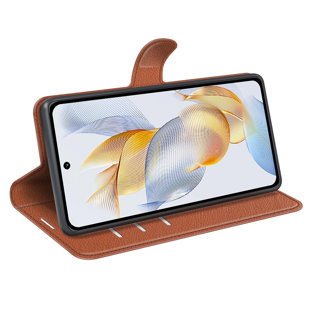 Litchi könyvtáska a Honor 90-hez - barna