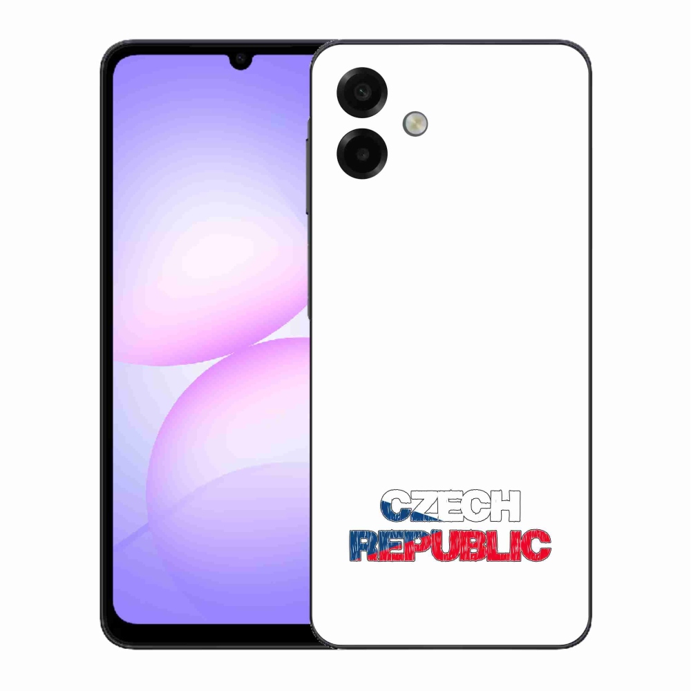 Gél borítás mmCase Samsung Galaxy A07 4G - Csehország fehér háttérrel