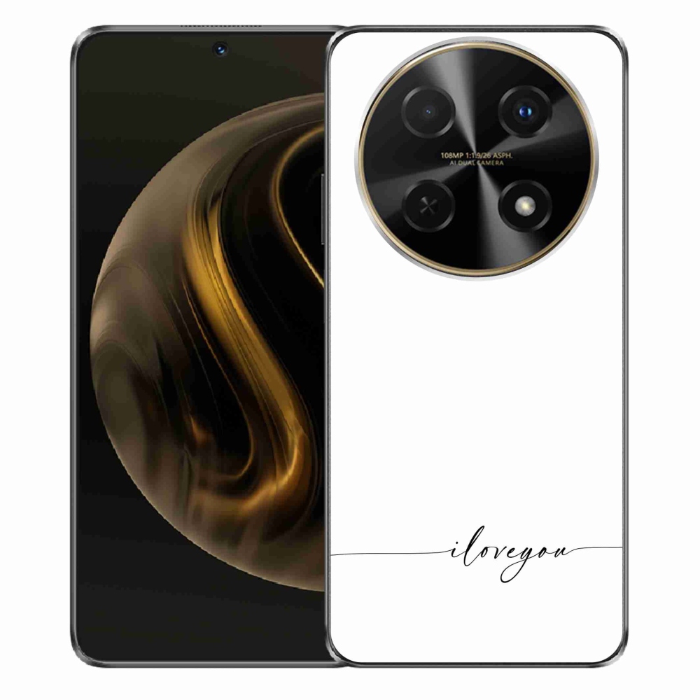 Gél borító mmCase a Huawei Nova 12i készülékhez - I love you fehér háttérrel