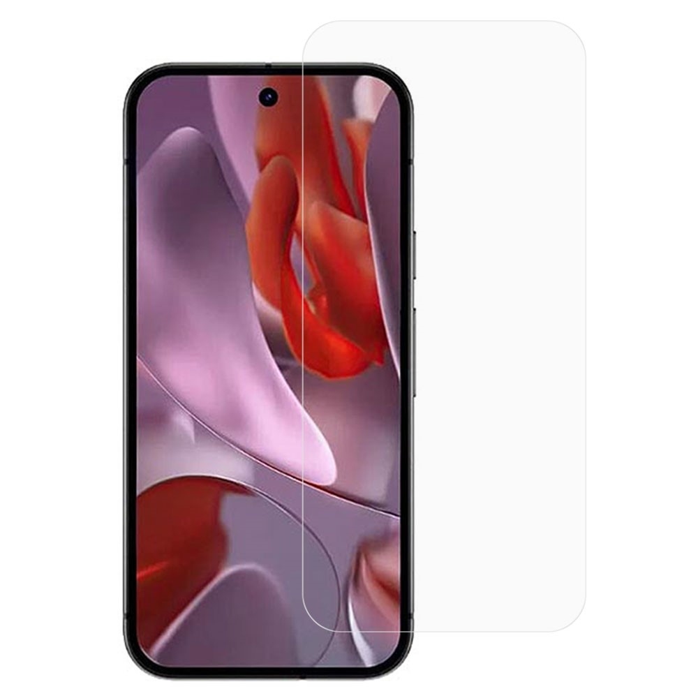 Tiszta edzett üveg a Google Pixel 9a készüléken