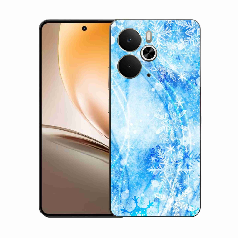 Gél borító mmCase a Realme 14 5G/14T 5G készülékhez - hópelyhek