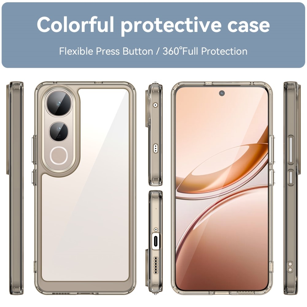 Gél tok fix hátlappal a Vivo V50 Lite 4G/5G készülékhez - szürke