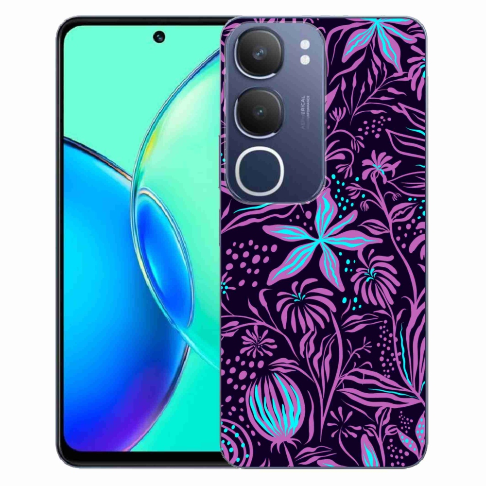 Zselés borítás mmCase a Vivo Y19s készülékhez - virágok 2