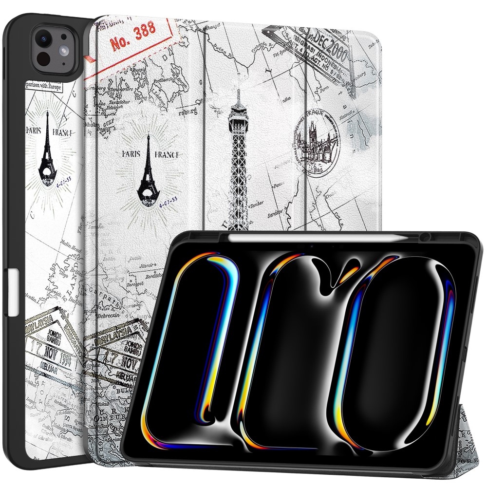 Patte Zárható tok iPad Pro 13 (2024) - Eiffel-torony