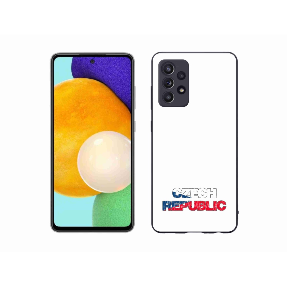 Gél védőhuzat mmCase Samsung Galaxy A52/A52 5G - Csehország fehér háttér