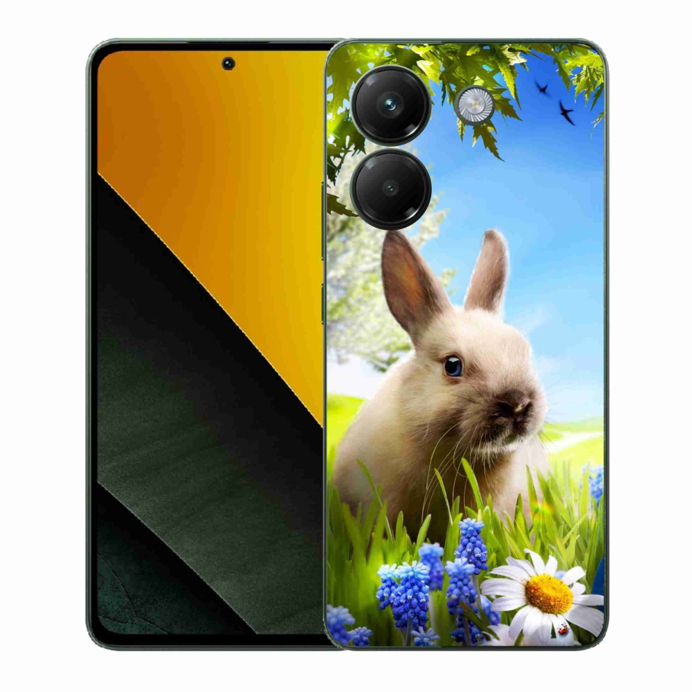 Gél borítás mmCase a Xiaomi Poco M7 Pro 5G számára - nyuszi