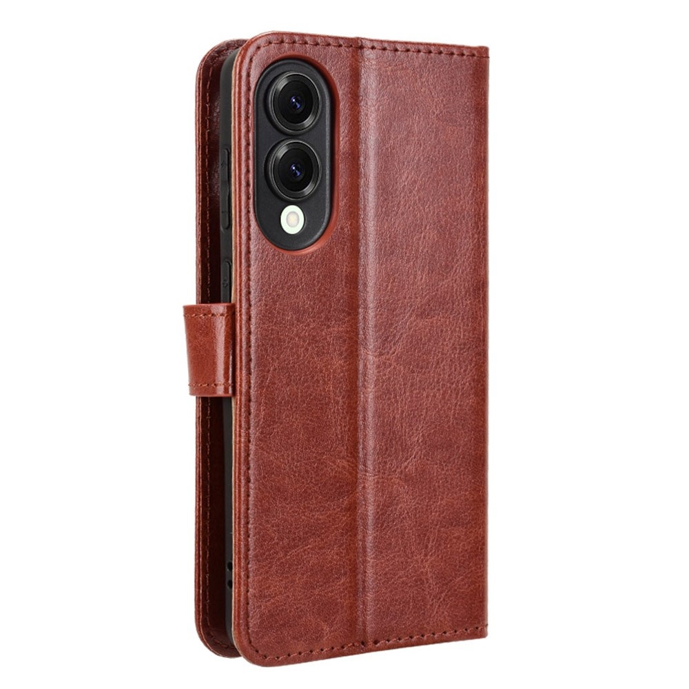 Őrült könyv tok Samsung Galaxy S25 Edge készülékhez - barna