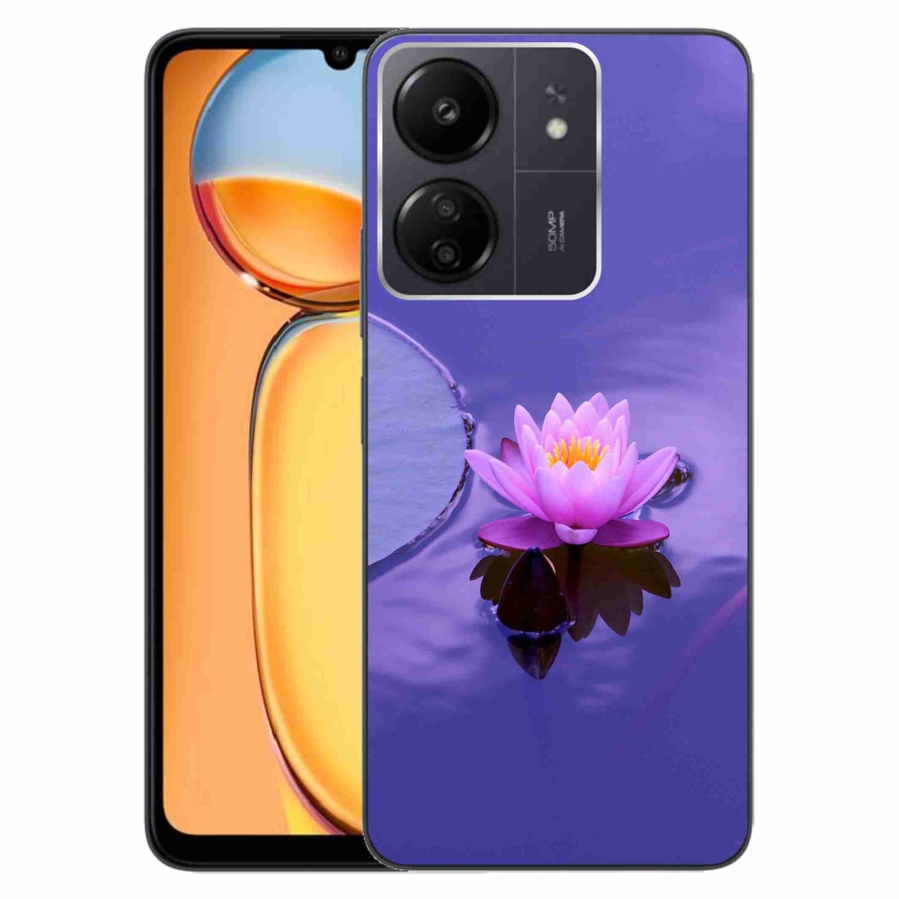 Gél tok mmCase a Xiaomi Poco C65/Redmi 13C számára - virág a felületen