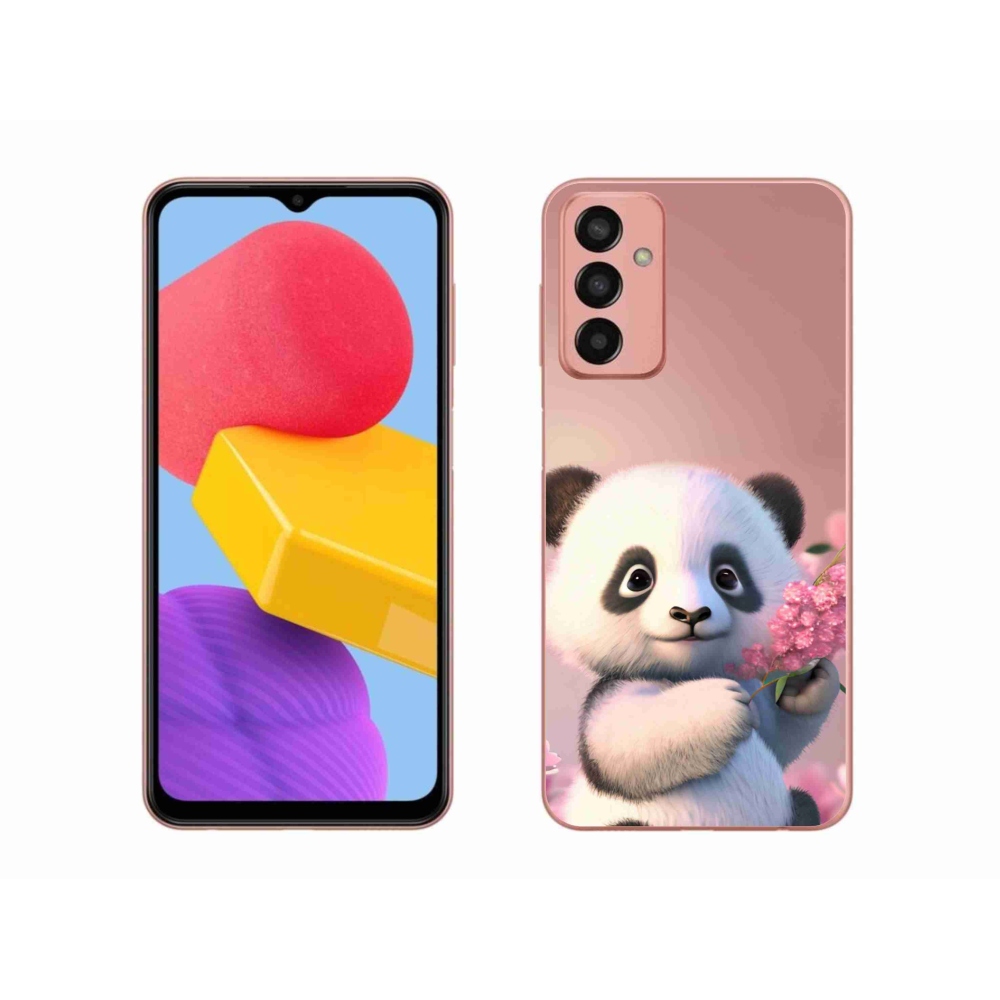 Gél borítás mmCase Samsung Galaxy M13 készülékhez - aranyos panda