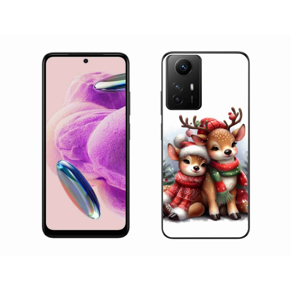 Gél borítás mmCase a Xiaomi Redmi Note 12S számára - karácsonyi rénszarvas