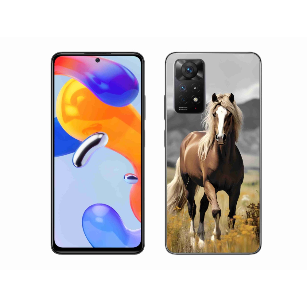 Gél borítás mmCase a Xiaomi Redmi Note 11 Pro 4G/5G - barna ló 1