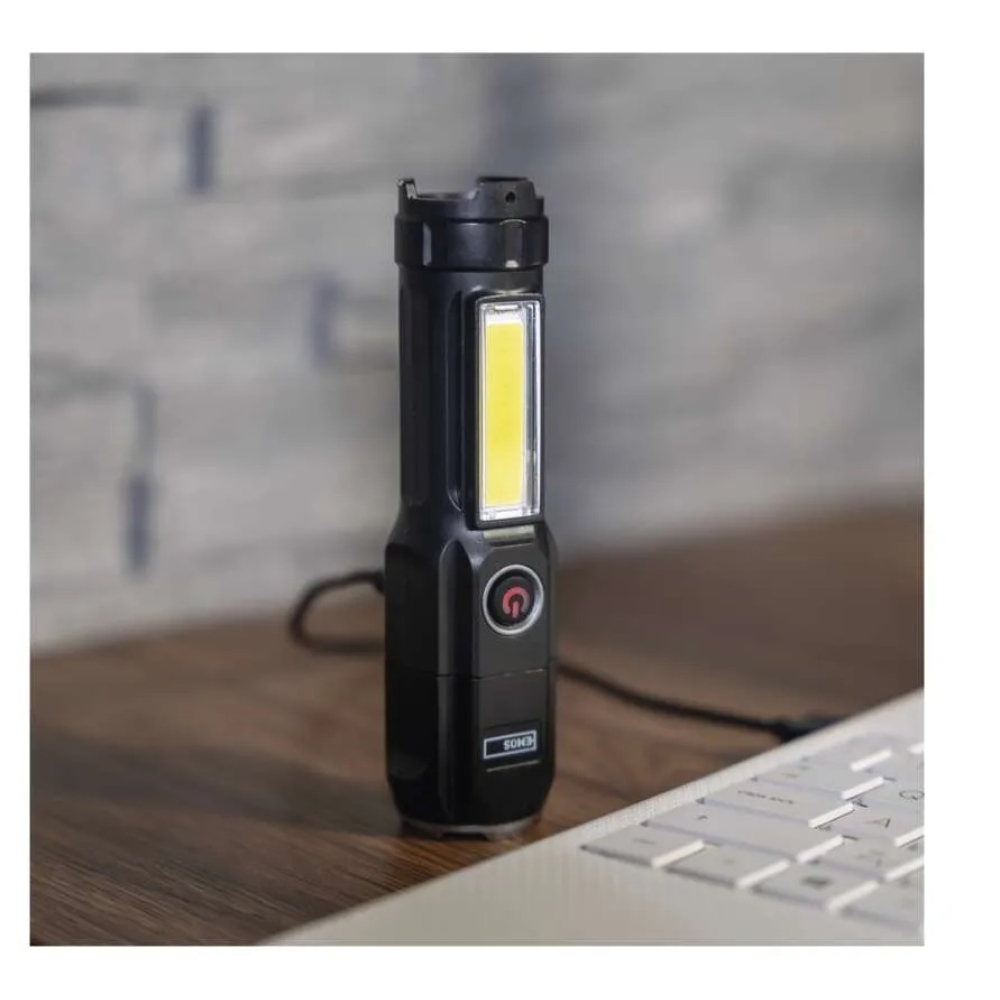 LED újratölthető műanyag zseblámpa P3214, 150 lm