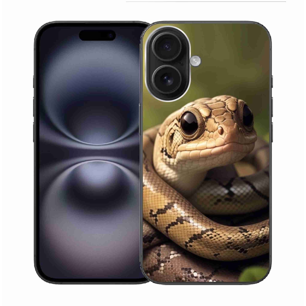 Zselés borítás mmCase iPhone 16 készülékhez - kígyó 1