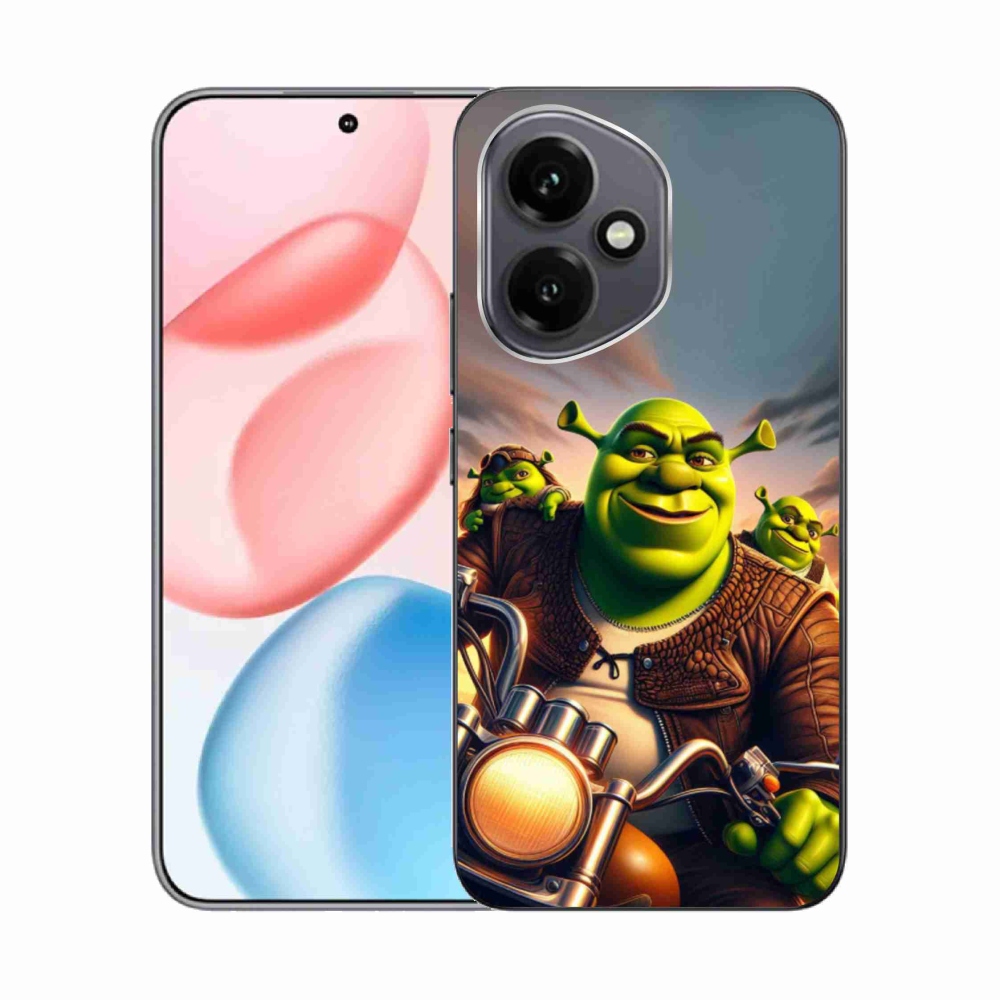 Zselés borítás mmCase a Honor 400-hoz - shrek egy motorkerékpáron
