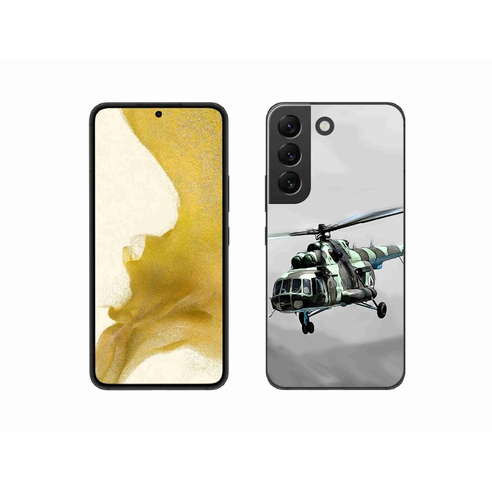 Gél borítás mmCase Samsung Galaxy S22 5G - katonai helikopterhez