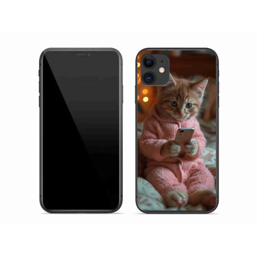 Zselés borítás mmCase iPhone 11 készülékhez - baba mobillal