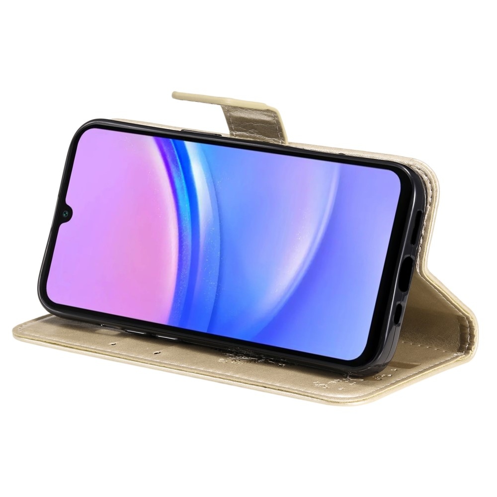 Fák könyv tok Samsung Galaxy A16 4G/5G/A26 5G - arany színű