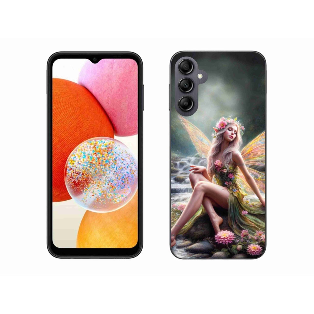 Zselés borítás mmCase Samsung Galaxy A14 4G/5G - pillangó nő 1