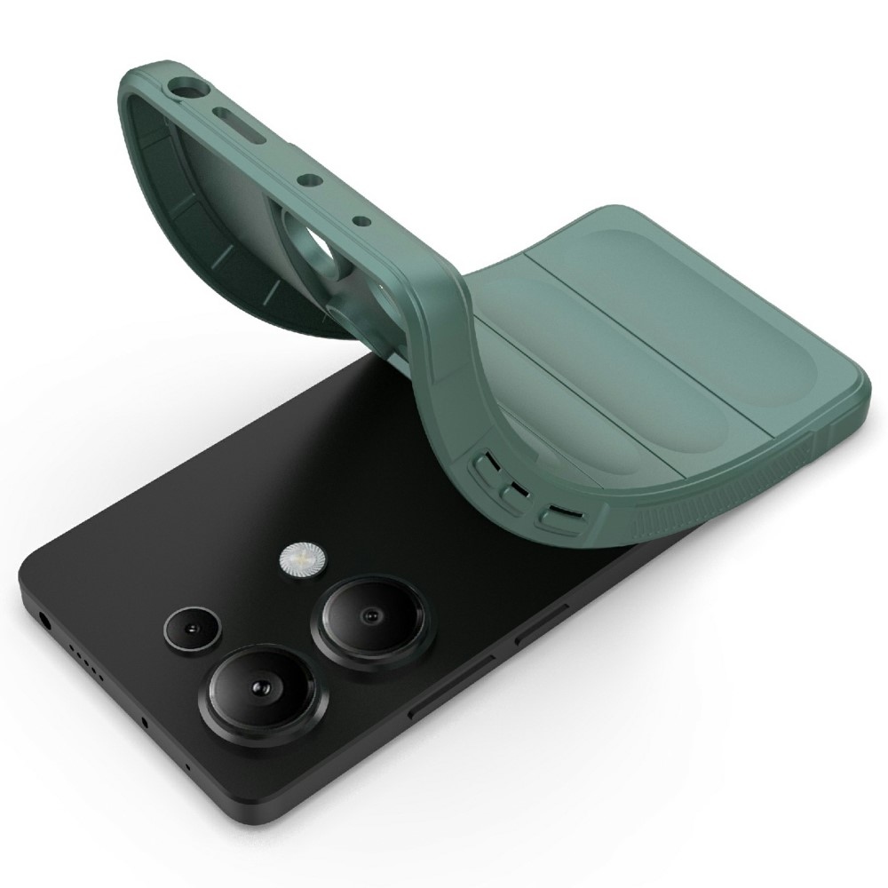 Rugg tartós zselés tok Xiaomi Redmi Note 14S-hez - zöld