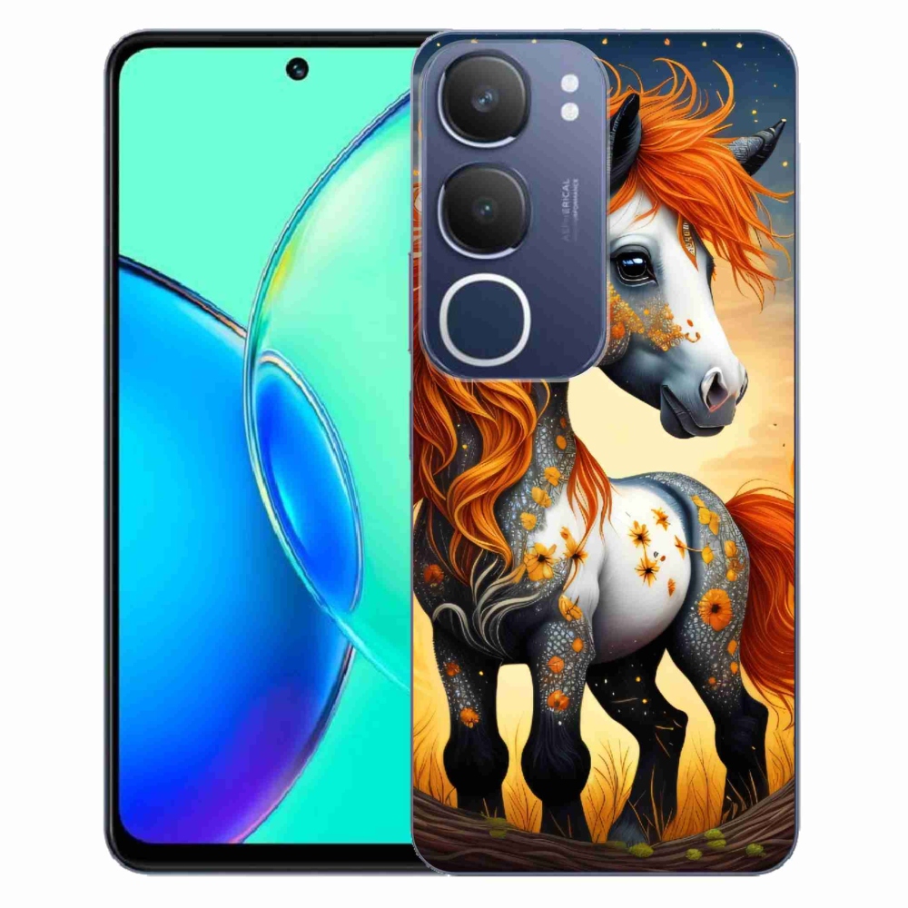 Zselés borítás mmCase a Vivo Y19s készülékhez - színes póni