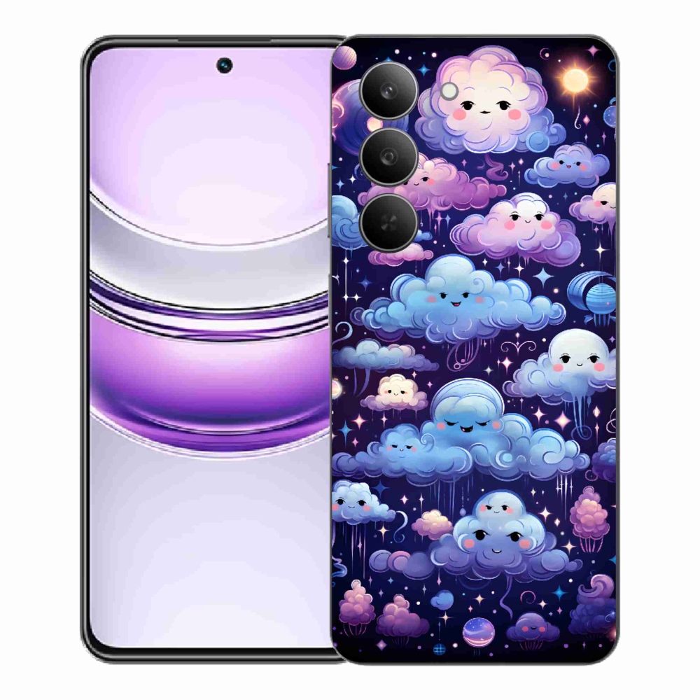 Gél borító mmCase a Realme 14x 5G készülékhez - felhők