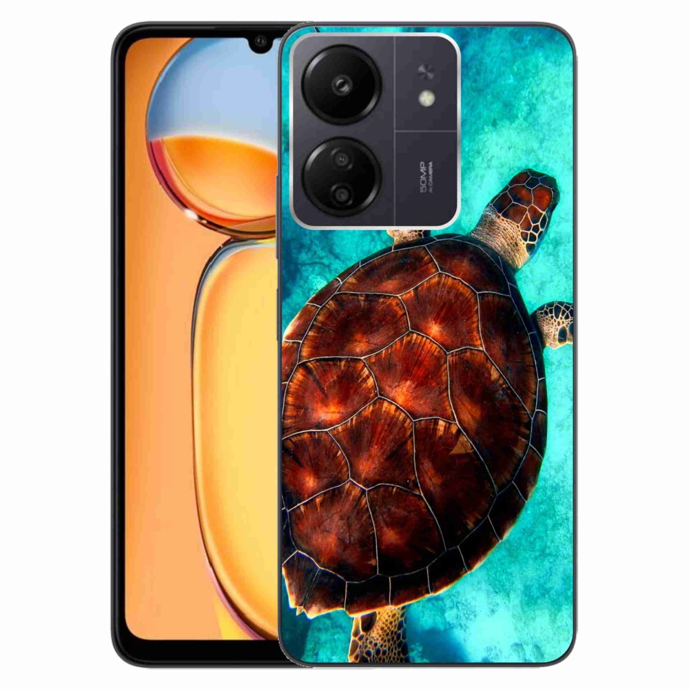 Gél borítás mmCase a Xiaomi Poco C65/Redmi 13C-hez - teknősbéka