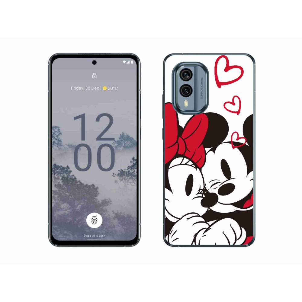 Zselés borítás mmCase a Nokia X30 5G készülékhez - minnie és mickey