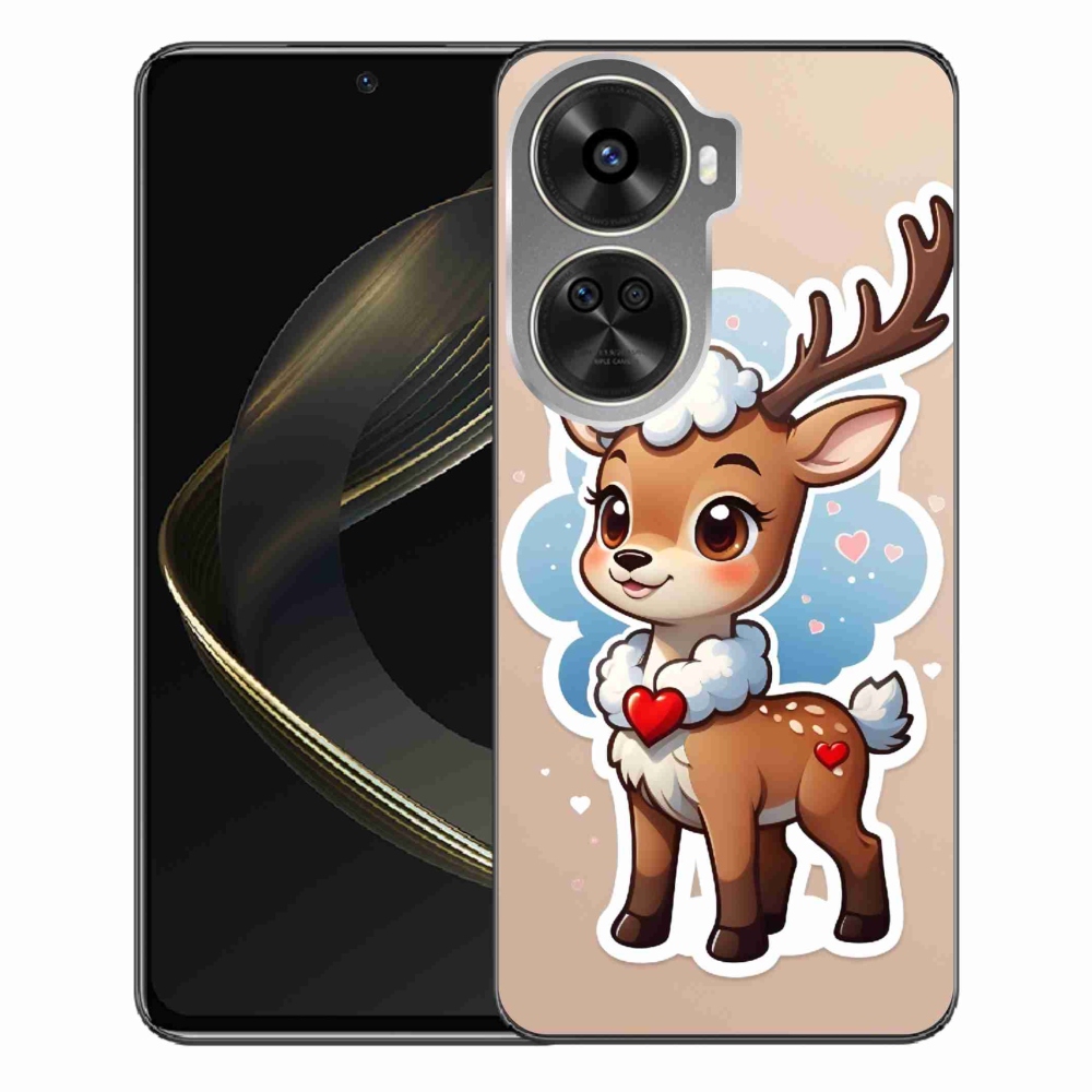 Gél borítás mmCase a Huawei Nova 12 SE számára - rajzfilm rénszarvas