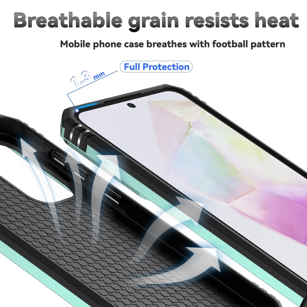 Gyűrűálló borítás Samsung Galaxy A36 5G készülékhez - zöld