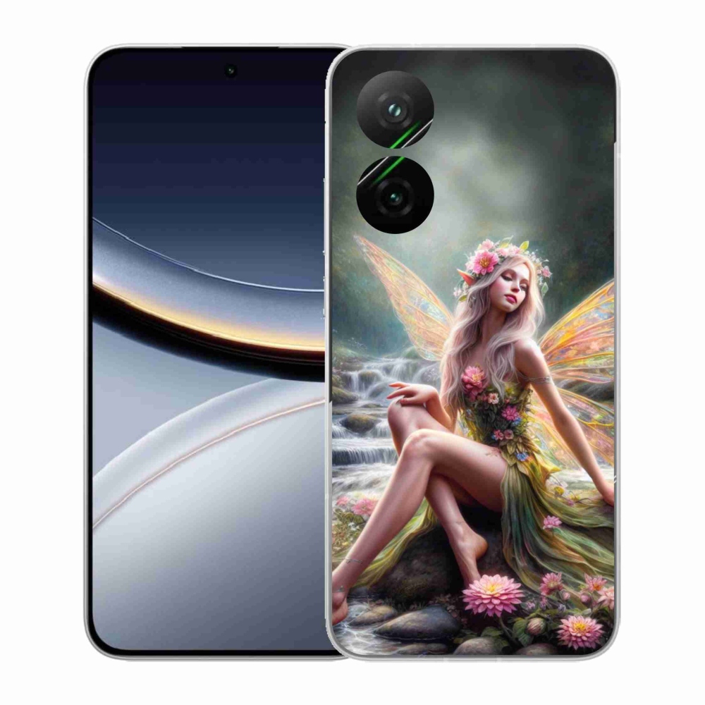 Gél borító mmCase a Xiaomi Poco F7 5G - pillangó nőhöz 1